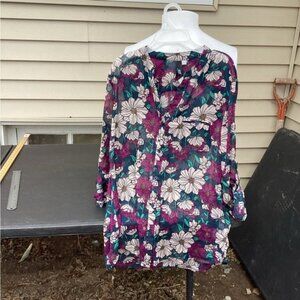 Blokecore gorpcore nostalgia earthy artisanal Kut From Kloth Blouse large